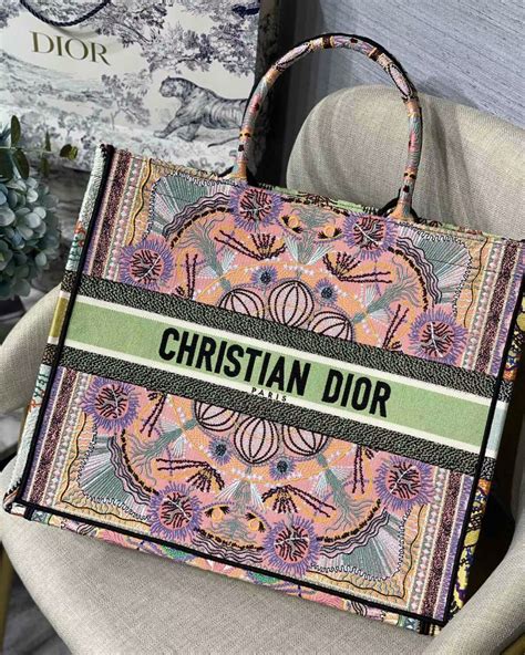 buy christian dior tote bag|christian dior tote bag colorful.